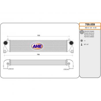 Raffreddatore intercooler AHE 709.059