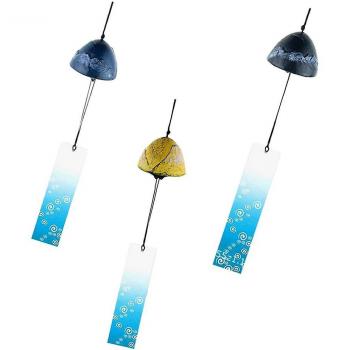 3 Unidades Furin Chime Japonesa de Hierro Fundido Nambu, Iwachu, Bells para la Buena Fortuna
