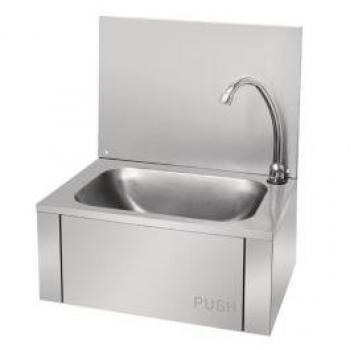 Vogue GL280 Küchenspüle in Edelstahl, Kniefunktion