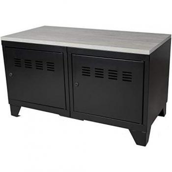Meuble Bas Noir avec Plateau