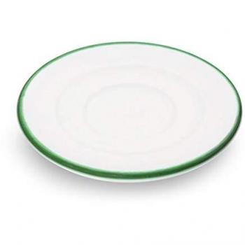 Gmundner Keramik Untertasse Espresso Grüner Rand 11 cm