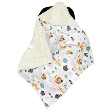 Kuschelige Winter Einschlagdecke für Babyschale