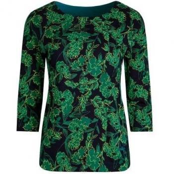 Weird Fish Ladies Pinto Leaf Print Organic T-Shirt