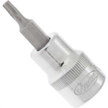 VIGOR Innenvierkant Antrieb 10 = 3/8 Zoll TORX® Schraubendreher-Einsatz T15