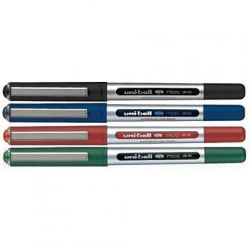 Lot de 4 stylos roller Uni Ball EYE