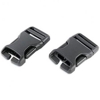 Tatonka SR-Buckle Quick Release Buckle 20mm Rucksack Buckle, Black (2 pieces)