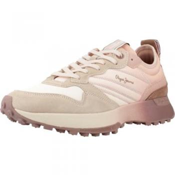 Zapatillas Pepe Jeans Lucky Flag Rosa Beige Mujer 39 EU
