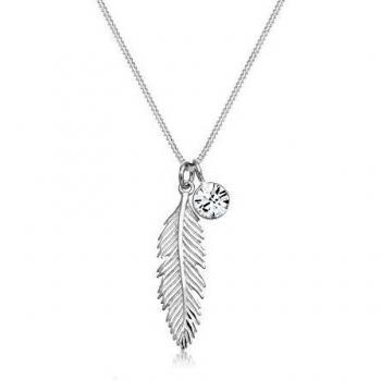 Lumière de Plume – Pendentif Argent Sterling 925, Crystals