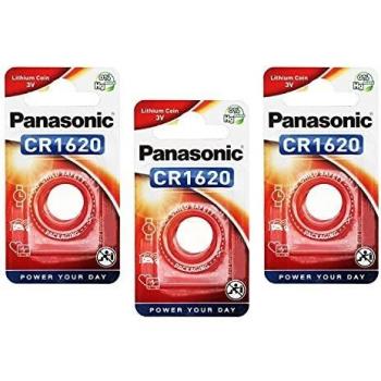 Panasonic CR1620 Lithium 3V Bouton Pile