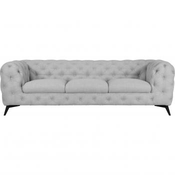 Chesterfield-Sofa »Glynis« von Leonique, raffinierte Knopfheftung, Fußfarbe anpassbar
