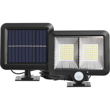 Éclairage Solaire Extérieur IP65 120LED 3 Modes avec Capteur PIR pour Allée