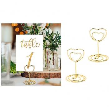 10pcs Wedding Table Decor Heart-Shaped Photo Holders