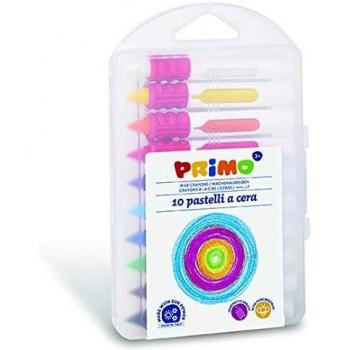 Pastelli a Cera Grip Ergonomica Scatola 10 Colori PRIMO
