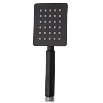 Pommeau de douche en acier noir mat