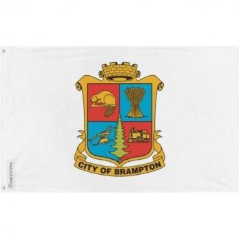 DualPrint Brampton Flag, 120×180 cm, Polyester, Eyelet Closure