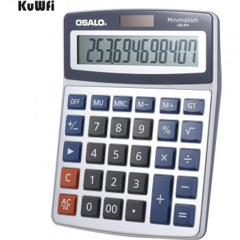 Solar-Powered Desktop Calculator with 12 Digits and 3 Memory Keys