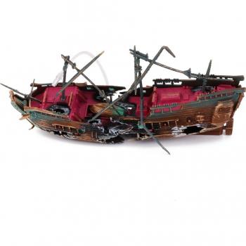 Hars Zeilboot Wreck voor Fish Tank Decoratie