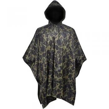 Waterproof Army Poncho for Camping and Hiking in Camouflage