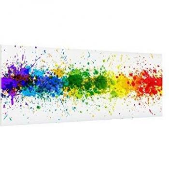 Glas-Schutzpaneel „Spreu des Regenbogens“ Panorama Quer – 0,5 m × 1,25 m