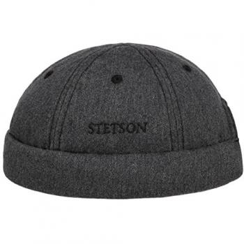 Stetson Anthracite Cotton Melange Docker Hat