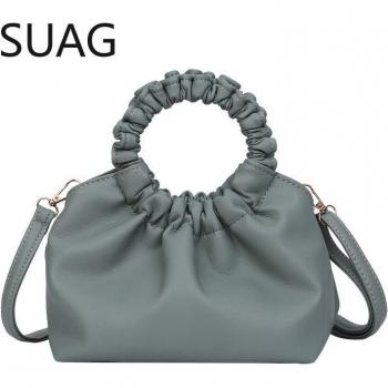 Bolso de Hombro Tipo Shopper Plisado
