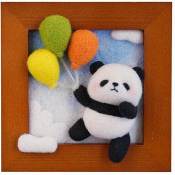 Jouet en Feutre Aiguilleté 4 Pandas
