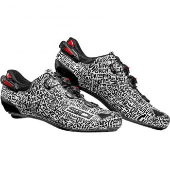 Sidi Dzero 2 Radschuhe Schwarz Weiß, Größe 46