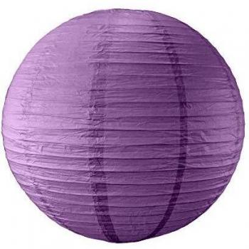 Boule de Papier Riz Aubergine 40cm