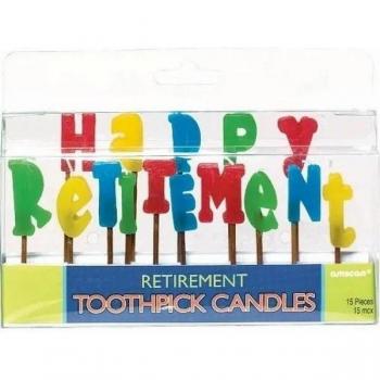 Bougies Célébration Retraite Amscan (Pack de 15)
