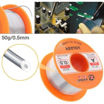 63/37 50g 0,5-1,5mm Lötzinn mit 2% Flussmittel für Elektronik-Lötkolben