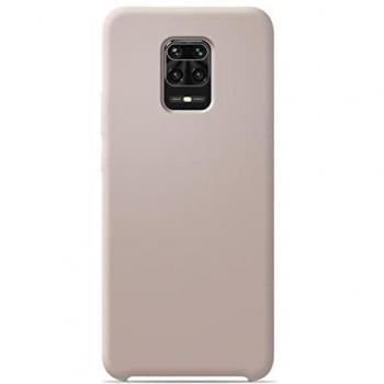 Fundas de Silicona Rosa Arena con Textura Suave Xiaomi Redmi Note 9 Pro