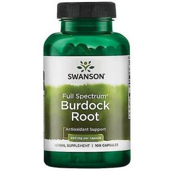 Racine de Burdock 460 mg, 100 capsules – marque Swanson