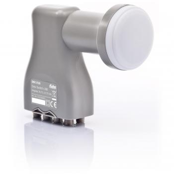 Fuba 816 Octo‑Switch LNB für HDTV, 4K UltraHD, 8‑Kanäle, grau, Wetterschutz
