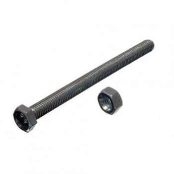 M8 x 100mm Hex Bolt Set with Nuts 8.8 Grade Steel