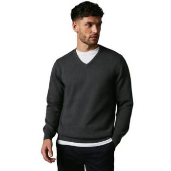 Men’s XL Grey Premium Cotton V‑Neck Pullover (Debenhams)