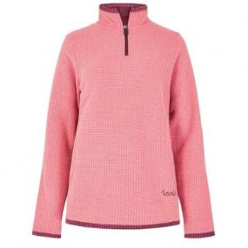 Light Coral Beye Eco 1/4 Zip Grid Fleece