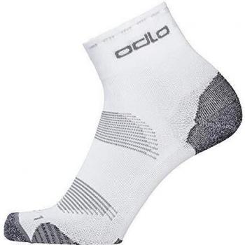 Odlo Chaussettes Medium, Calcetines Ceramicool, Cortos, Blanco, 36