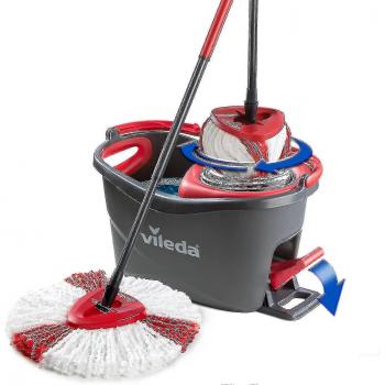 Ensemble de vadrouille rouge compatible Vileda