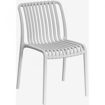 Pack de deux chaises empilables Wendell gris – set