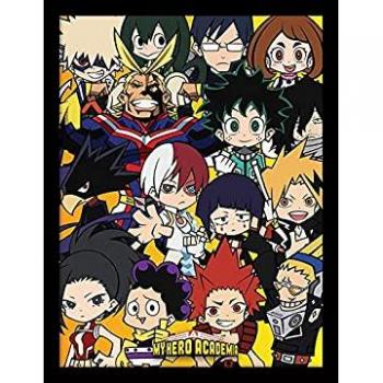 Cornice con Stampa Chibi di My Hero Academia