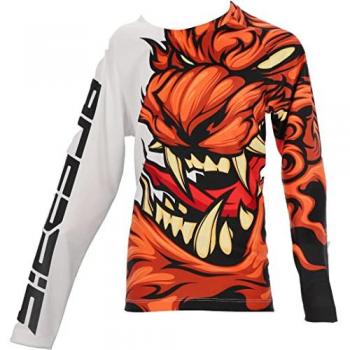 Maillot de motocross pour enfants Acerbis MX J-Kid 2 Blanc Orange 2XL