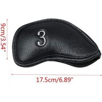 Tête-Cover Protecteur PU 12x – Pack Golf Club Fer – Transportable