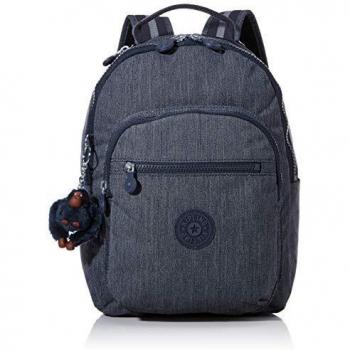 Kipling Seoul S Sac à Dos Loisir, 35 cm, 14 Litres, Bleu