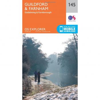 Ordnance Survey Map of Guildford & Farnham