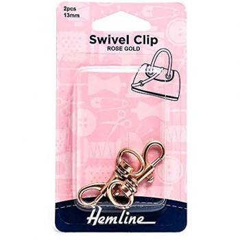 Hemline Swivel Clip Fasteners in Elegant Rose Gold