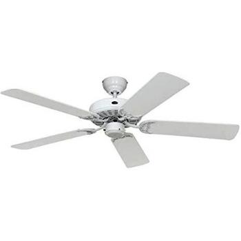 CasaFan Deckenventilator Classic Royal 132 WE (Ø) 132 cm Flügelfarbe: Weiß Gehäusefarbe: Weiß (513203)