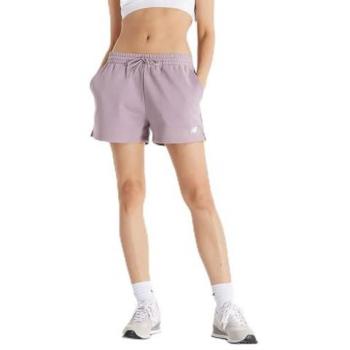 Short deportivo New Balance French Terry lila mujer