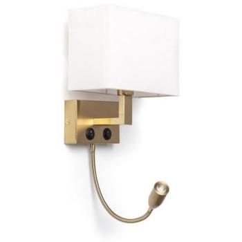 Lampada LED da parete in metallo per lettura con flexo
