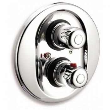 Aquamat Miscelatore da bagno con termostato, incasso, 2 uscite, cromo 2650R