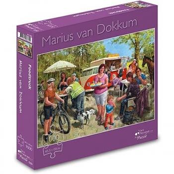 Marius van Dokkum Foodtruck Puzzelset 1000 x Leg